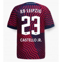 Pánský Fotbalový dres RB Leipzig Castello Lukeba #23 2023-24 Venkovní Krátký Rukáv